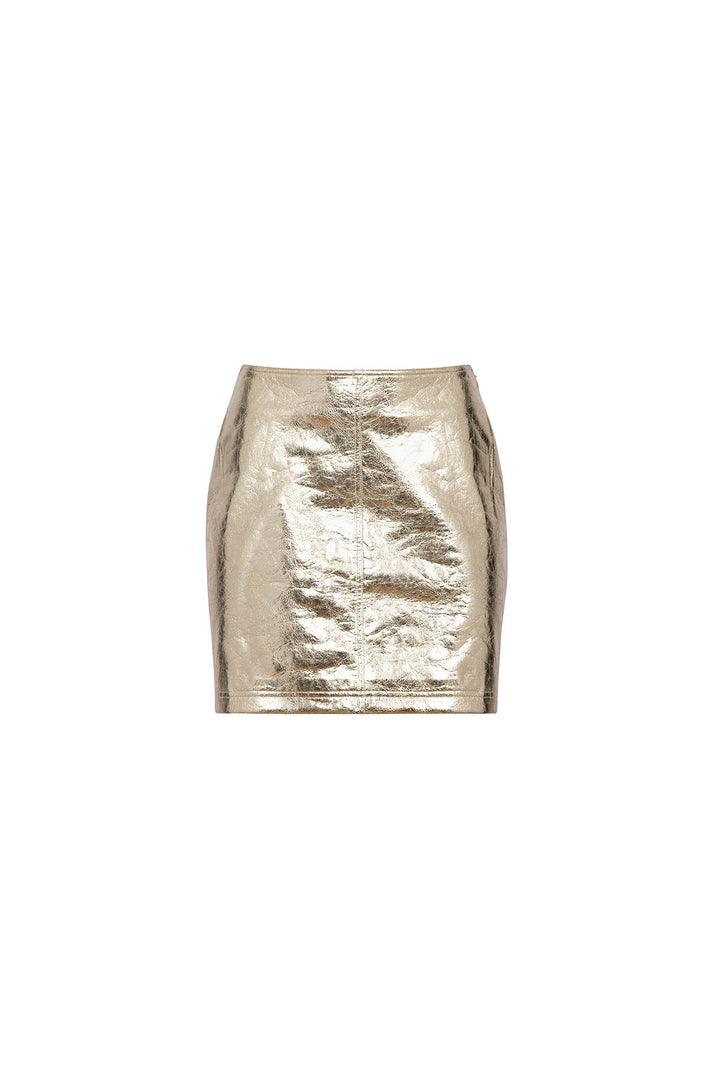 Kaitlin Skirt in Cracked Gold