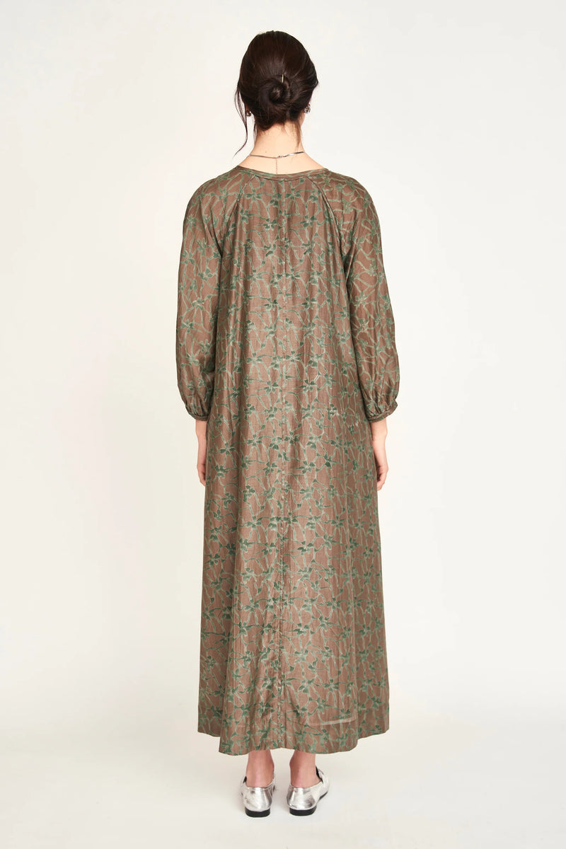 Somerest Dress in Molten Kudzu