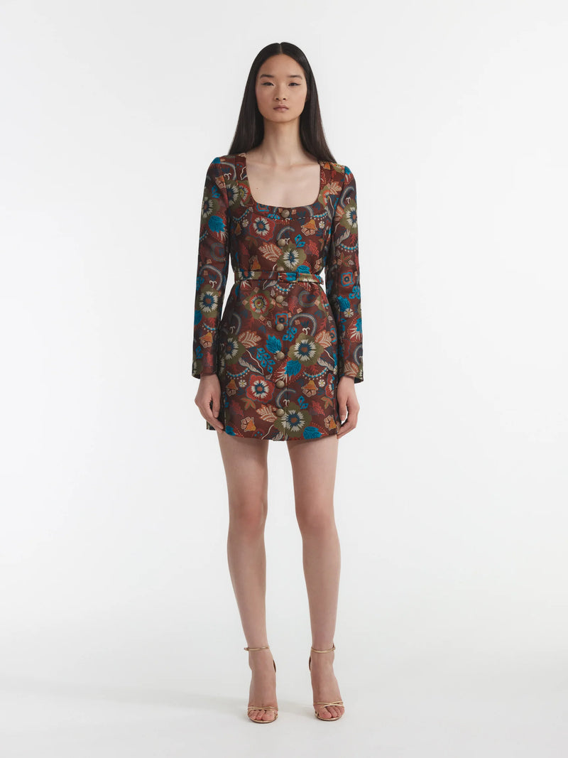 Natalya Dress in Autumn Blooms