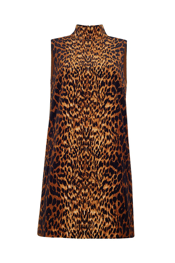 Tay Dress in Natural Animal