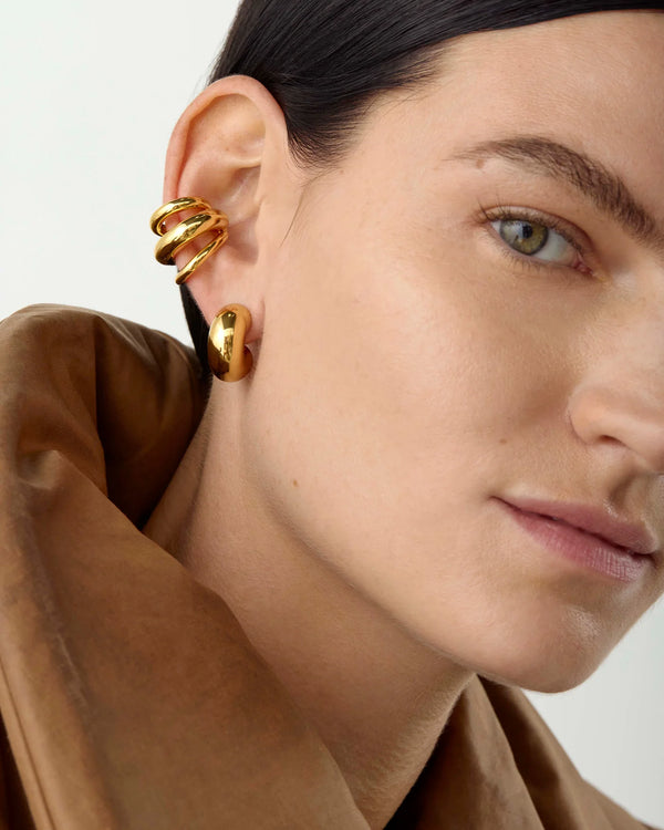 Tome Triple Ear Cuff in Gold