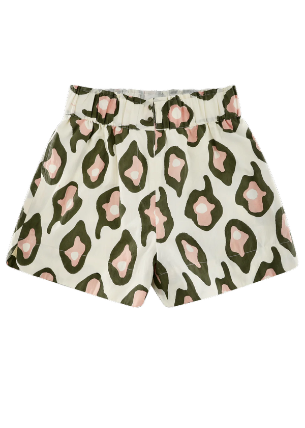 Track Shorts in Oyster Print