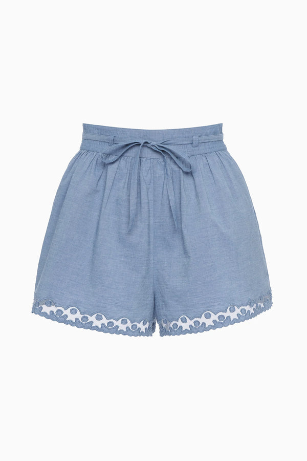 Elowen Short in Chambray