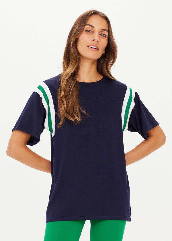 Drifter Seven Tee in Navy