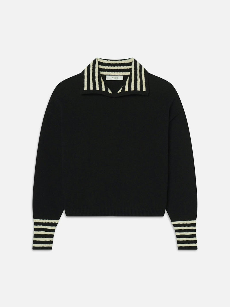 Sailor Pullover in Black Multi