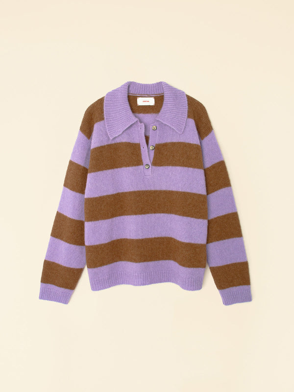 Benton Sweater Violet Rust