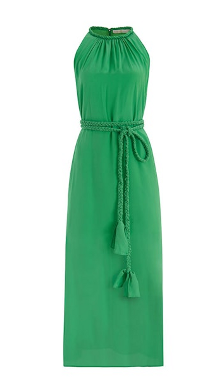 Elena Dress in Emerald