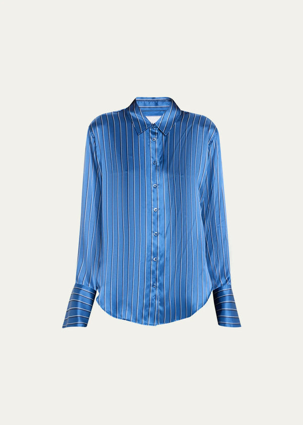 The Standard Shirt in Slate Blue Multi