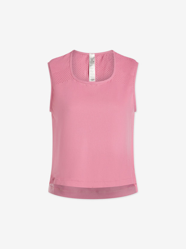 Nova Seamless Crop Tank in Cashmere Rose