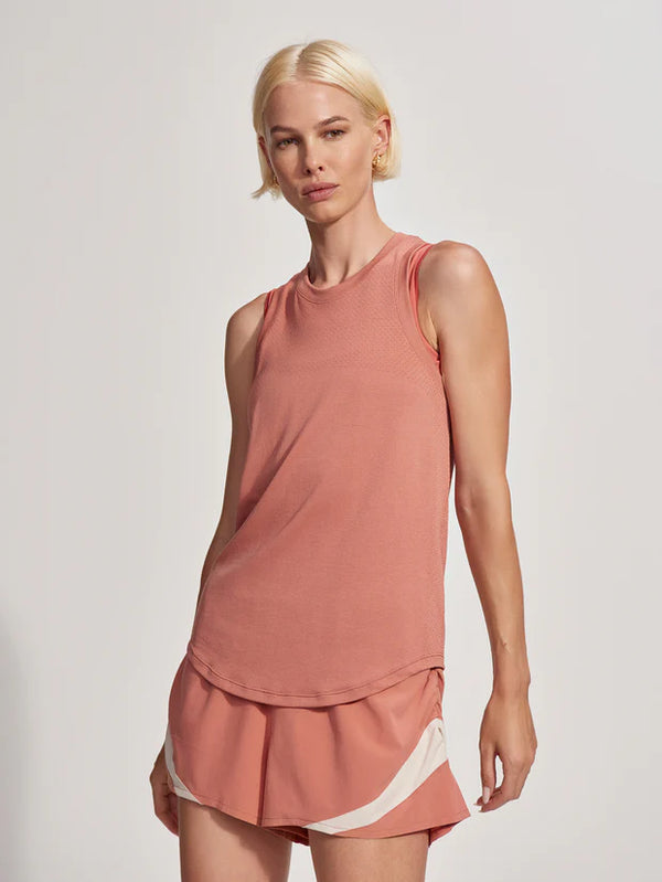 Dacey Longline Tank in Canyon Rose