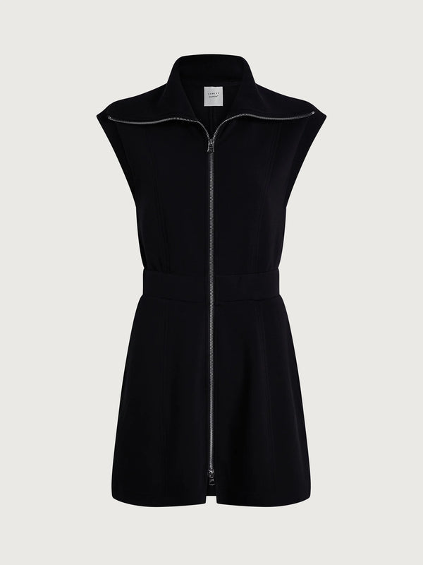 Rebecca Zip Through Dress in Black