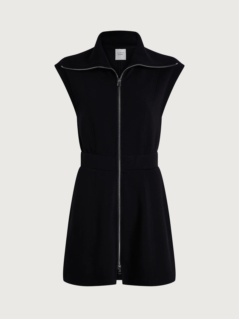 Rebecca Zip Through Dress in Black