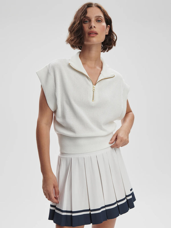 Fulton Cropped Knit in White