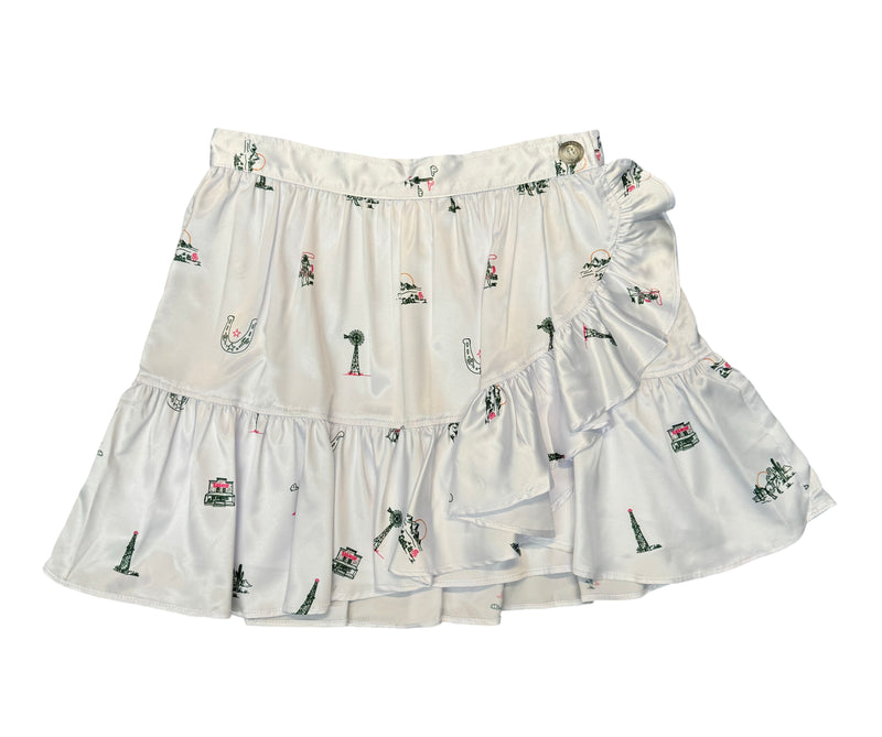 Georgie Skirt in Out West White