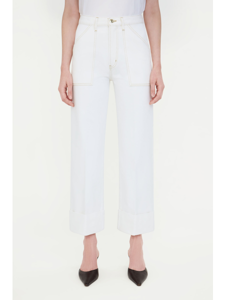 The Utility Trouser in Au Natural Cream