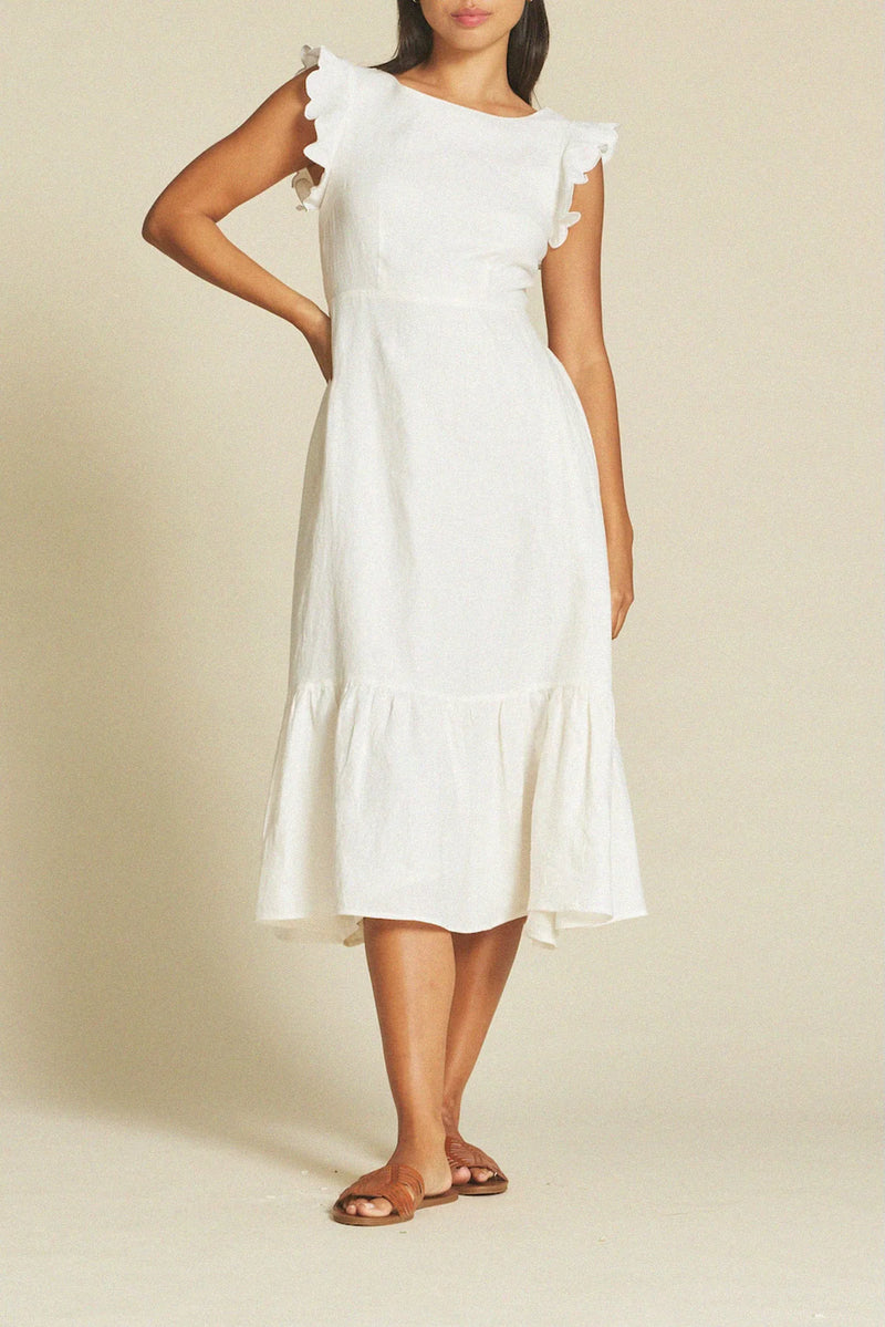 Rosa Dress in Ivory