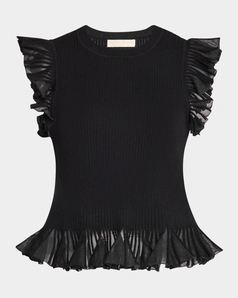 Leila Top in Noir