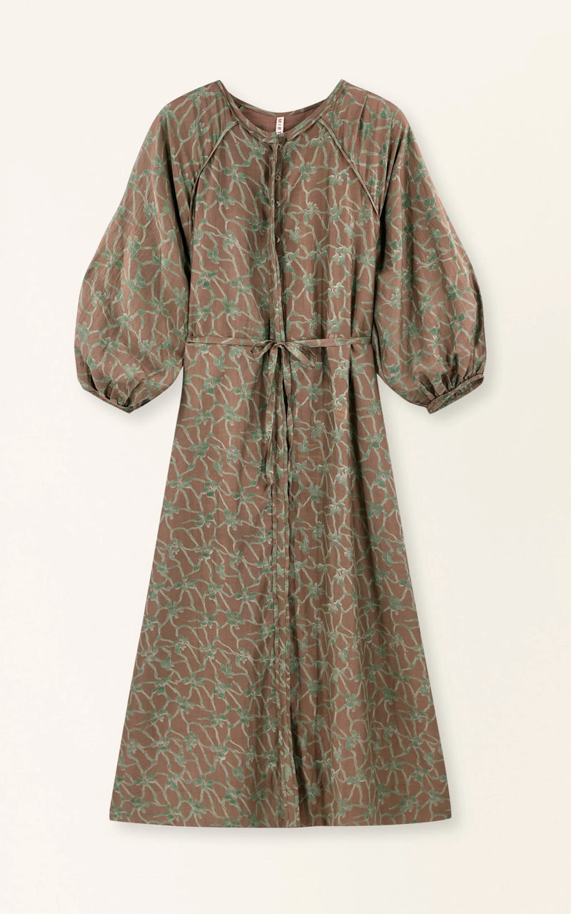 Somerest Dress in Molten Kudzu