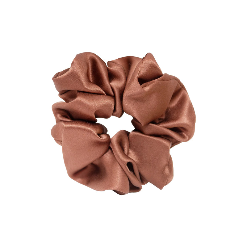 Silk Scrunchie in Cinnamon