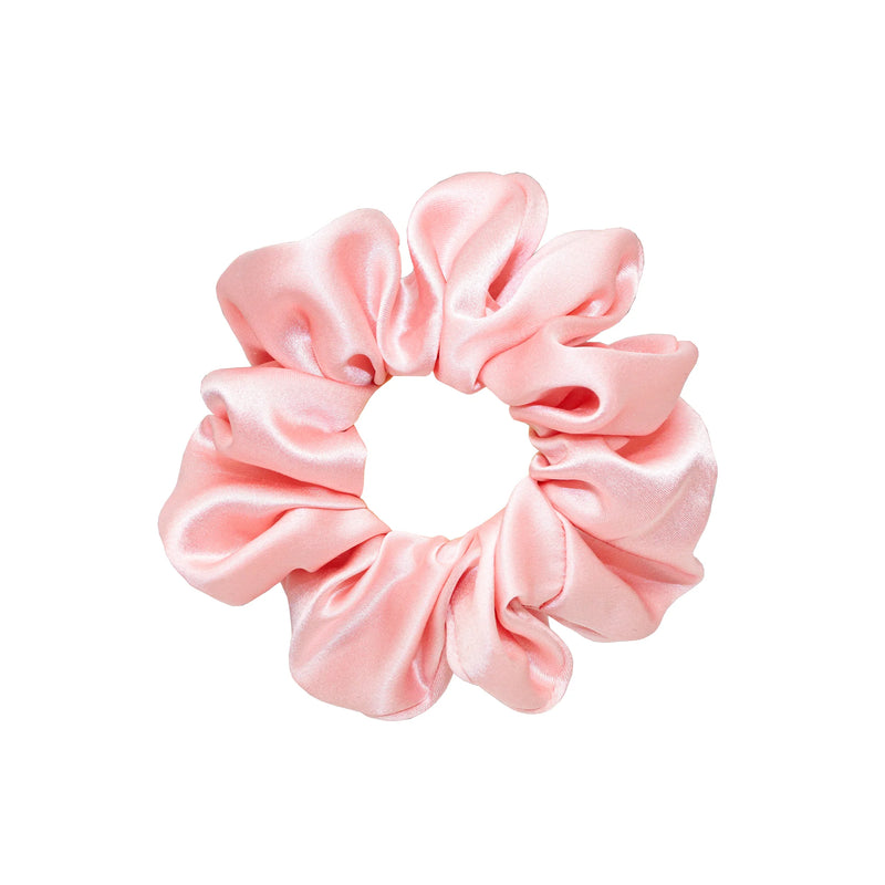 Silk Scrunchie in Rose Tan