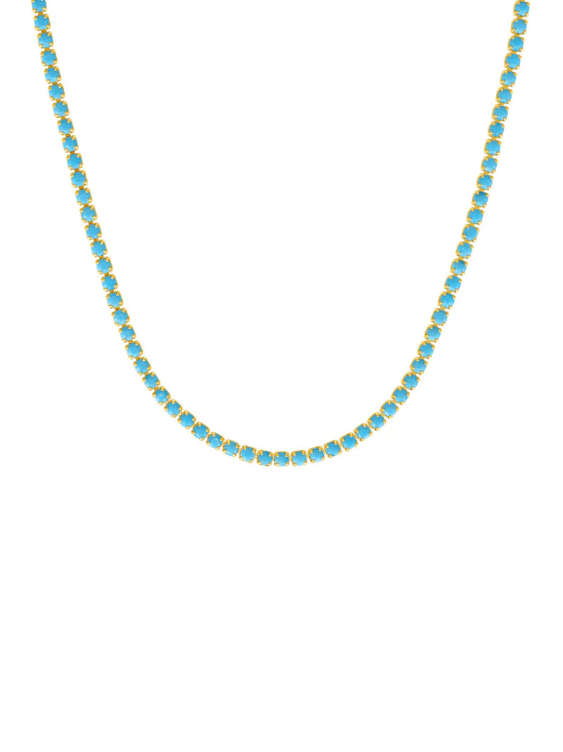 Turquoise CZ Tennis Choker