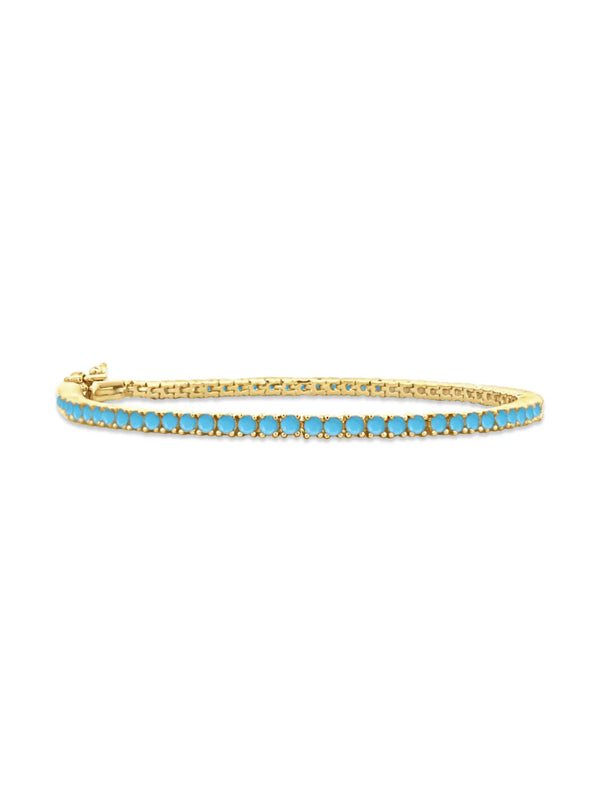 Turquoise CZ Tennis Bracelet