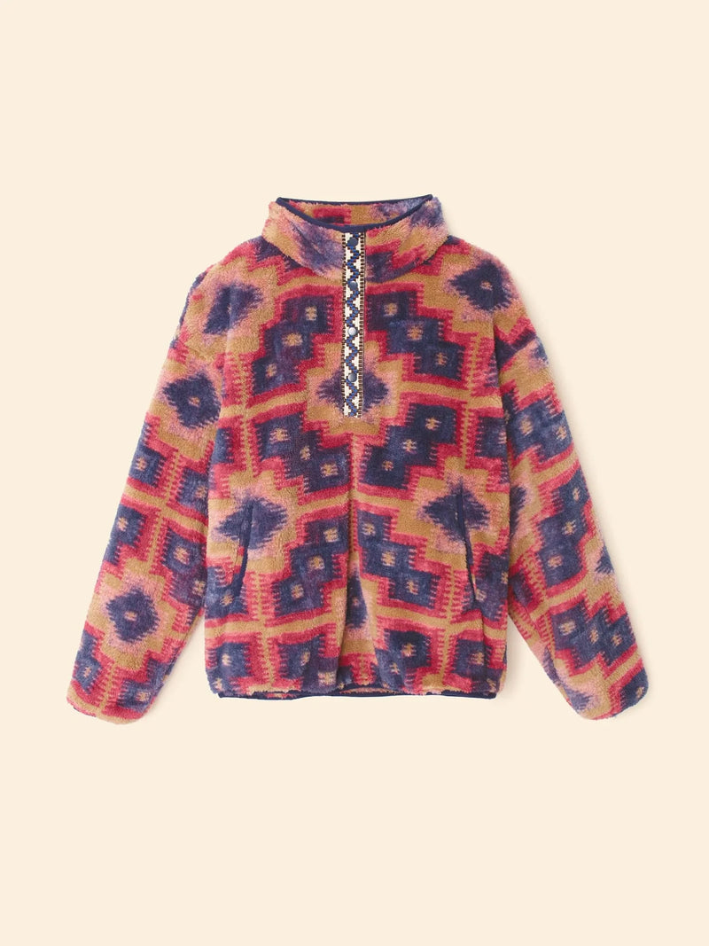 Ridge Pullover in Mosaic Tile