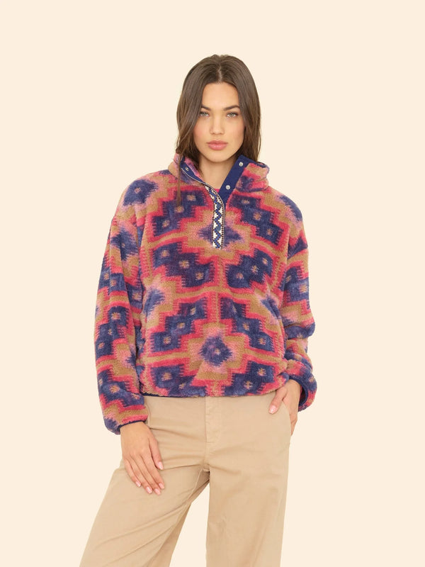 Ridge Pullover in Mosaic Tile