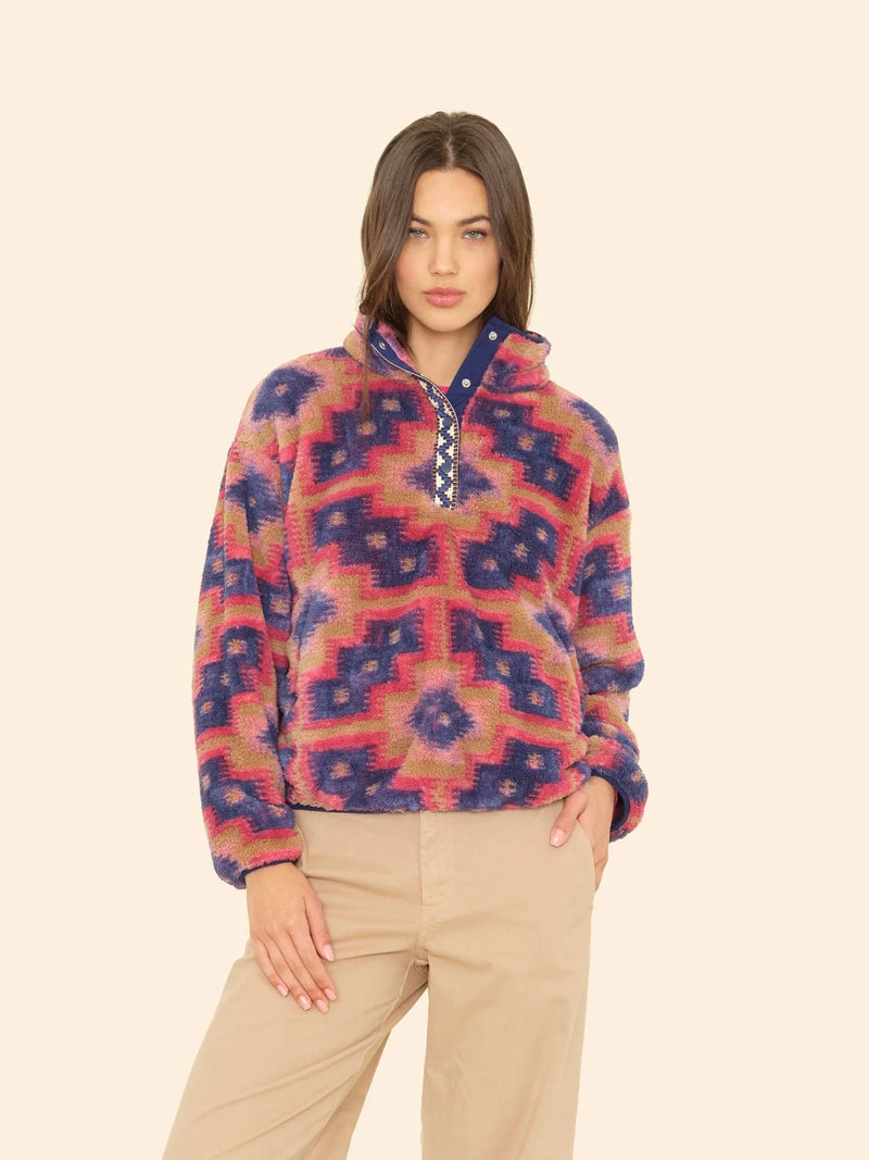 Ridge Pullover in Mosaic Tile