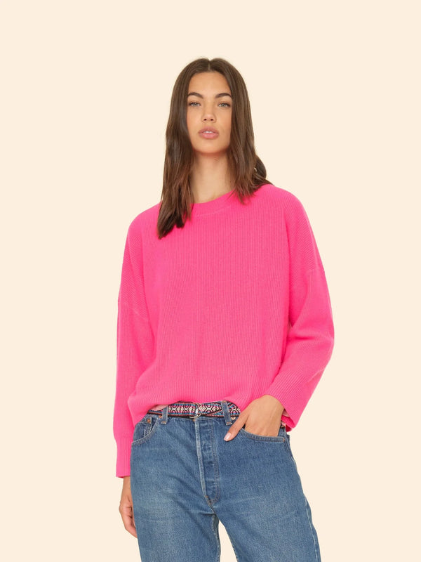 Alfie Sweater in Dayglo Pink