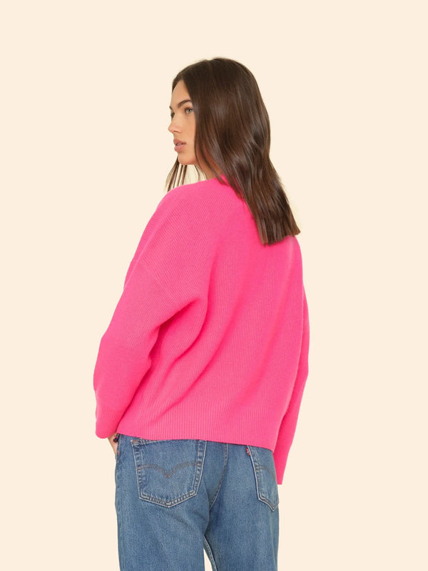 Alfie Sweater in Dayglo Pink