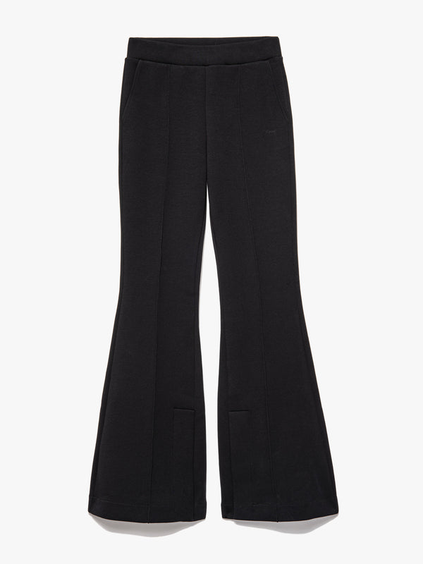 Slim Exaggerated Knit Flare in Noir